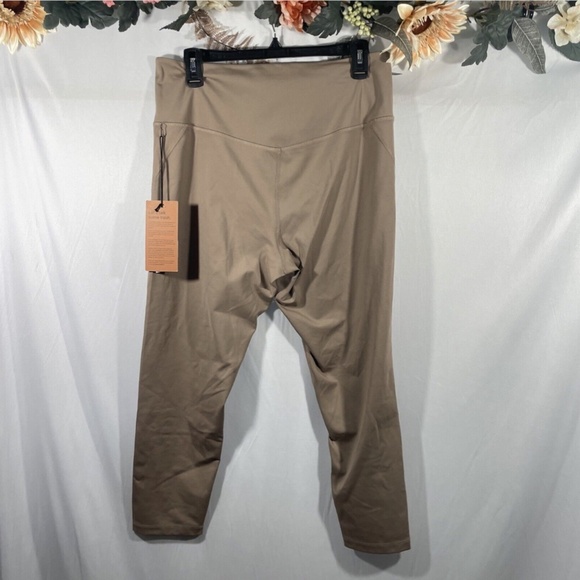 NWT Girlfriend Collective [ XXL ] High‎ Waist 7/8 Leggings in Limestone - Picture 11 of 12